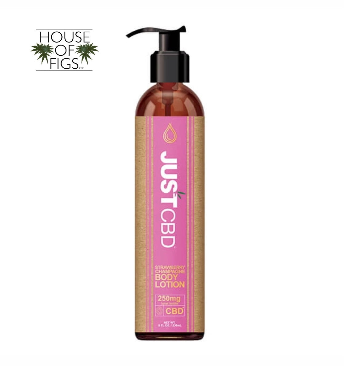 JUSTCBD Body Lotion | Strawberry Champagne